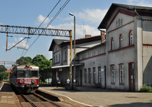 The railway station in Czerwieńsk was built in mid-19th c.