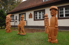 The Artists’ Forester’s Lodge and Eugeniusz Paukszta Hall of Remembrance at Liny Lake