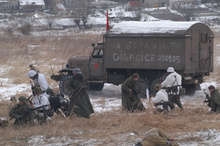In January 2005 member of the Zielona Góra branch of the Society of Fortyfication Enthusiasts replayed the battle to cross the Odra River, which took place in Cigacice on 29 January 1945