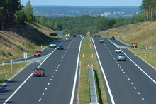 The A3 route (Świnoujście – Lubawka) runs through Zielona Góra County