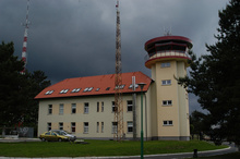 The control tower of the Lubuski Aeroklub in Przylep